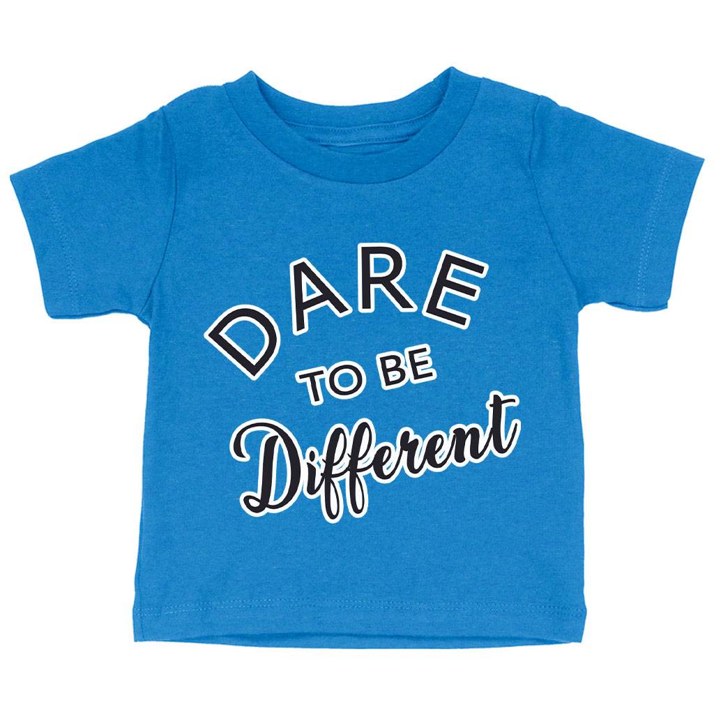 Dare to Be Different Baby Jersey T-Shirt – Cool Baby T-Shirt – Graphic T-Shirt for Babies Baby Clothing Dare to Be Different Baby Jersey T-Shirt - Cool Baby T-Shirt - Graphic T-Shirt for Babies Baby Clothing Color : Athletic Heather|Heather Columbia Blue|White