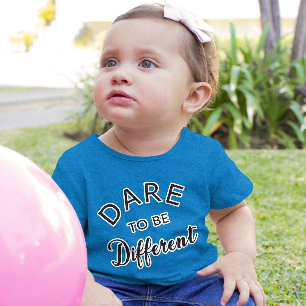 Dare to Be Different Baby Jersey T-Shirt – Cool Baby T-Shirt – Graphic T-Shirt for Babies Baby Clothing Dare to Be Different Baby Jersey T-Shirt - Cool Baby T-Shirt - Graphic T-Shirt for Babies Baby Clothing Color : Athletic Heather|Heather Columbia Blue|White
