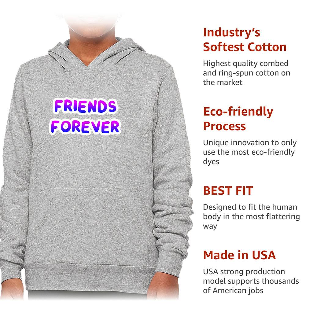 Friends Forever Kids’ Sponge Fleece Hoodie – Trendy Kids’ Hoodie – Cool Design Hoodie for Kids Kids’ Clothing Friends Forever Kids' Sponge Fleece Hoodie - Trendy Kids' Hoodie - Cool Design Hoodie for Kids Kids' Clothing Color : Athletic Heather|Black|Mauve|Military Green