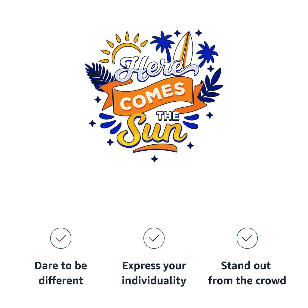 Here Comes the Sun Kids’ Classic Fit T-Shirt – Cute T-Shirt – Themed Classic Fit Tee Kids’ Clothing Here Comes the Sun Kids' Classic Fit T-Shirt - Cute T-Shirt - Themed Classic Fit Tee Kids' Clothing Color : Light Gray|Light Pink|Purple|White