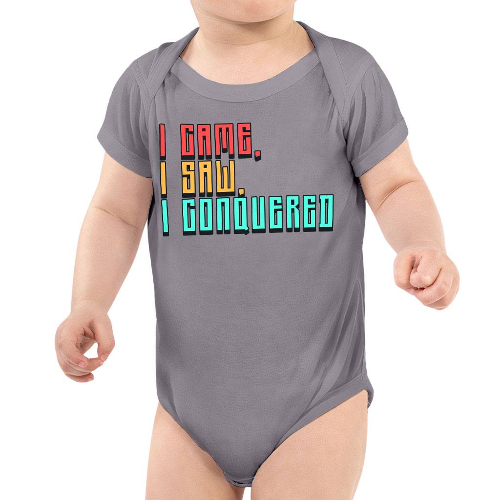 I Came I Saw I Conquered Baby Jersey Onesie – Cool Baby Bodysuit – Best Selling Baby One-Piece Baby Clothing Onesies I Came I Saw I Conquered Baby Jersey Onesie - Cool Baby Bodysuit - Best Selling Baby One-Piece Baby Clothing Onesies Color : Black|Storm|True Royal|White