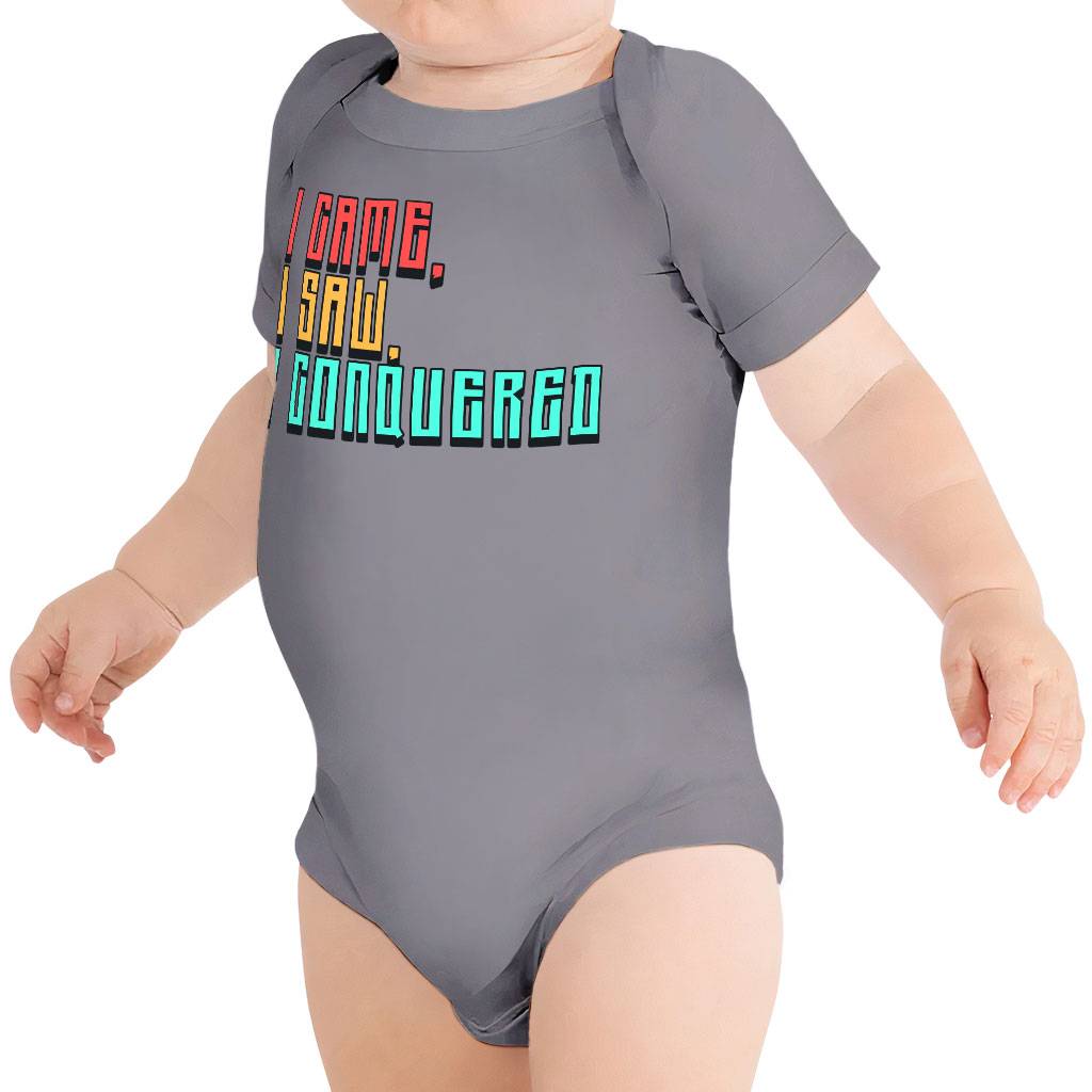 I Came I Saw I Conquered Baby Jersey Onesie – Cool Baby Bodysuit – Best Selling Baby One-Piece Baby Clothing Onesies I Came I Saw I Conquered Baby Jersey Onesie - Cool Baby Bodysuit - Best Selling Baby One-Piece Baby Clothing Onesies Color : Black|Storm|True Royal|White