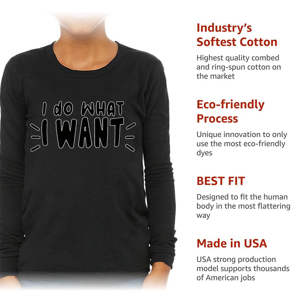 I Do What I Want Kids’ Long Sleeve T-Shirt – Trendy T-Shirt – Cool Design Long Sleeve Tee Kids’ Clothing I Do What I Want Kids' Long Sleeve T-Shirt - Trendy T-Shirt - Cool Design Long Sleeve Tee Kids' Clothing Color : Black|Gray Triblend|Navy|White
