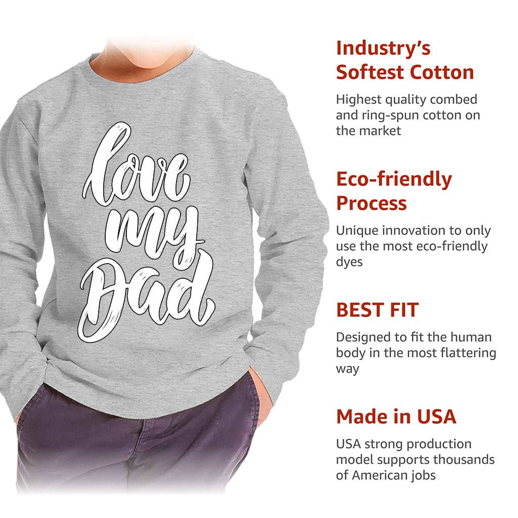 I Love My Dad Toddler Long Sleeve T-Shirt – Cute Kids’ T-Shirt – Quotes Long Sleeve Tee Toddler Clothing I Love My Dad Toddler Long Sleeve T-Shirt - Cute Kids' T-Shirt - Quotes Long Sleeve Tee Toddler Clothing Color : Athletic Heather|Black|Navy|White