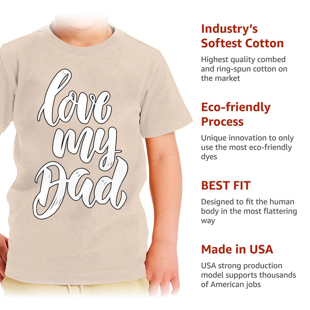 I Love My Dad Toddler T-Shirt – Cute Kids’ T-Shirt – Quotes Tee Shirt for Toddler Toddler Clothing I Love My Dad Toddler T-Shirt - Cute Kids' T-Shirt - Quotes Tee Shirt for Toddler Toddler Clothing Color : Black|Heather Dust|True Royal|White