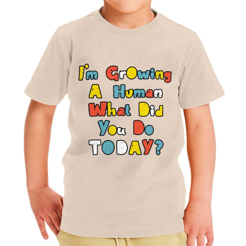 I’m Growing a Human Toddler T-Shirt – Colorful Kids’ T-Shirt – Themed Tee Shirt for Toddler Toddler Clothing I'm Growing a Human Toddler T-Shirt - Colorful Kids' T-Shirt - Themed Tee Shirt for Toddler Toddler Clothing Color : Black|Heather Dust|True Royal|White