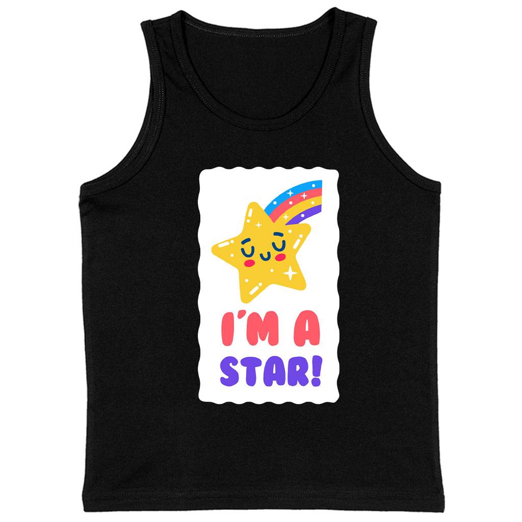I’m a Star Kids’ Jersey Tank – Cute Kawaii Sleeveless T-Shirt – Rainbow Kids’ Tank Top Kids’ Clothing I'm a Star Kids' Jersey Tank - Cute Kawaii Sleeveless T-Shirt - Rainbow Kids' Tank Top Kids' Clothing Color : Athletic Heather|Black|White