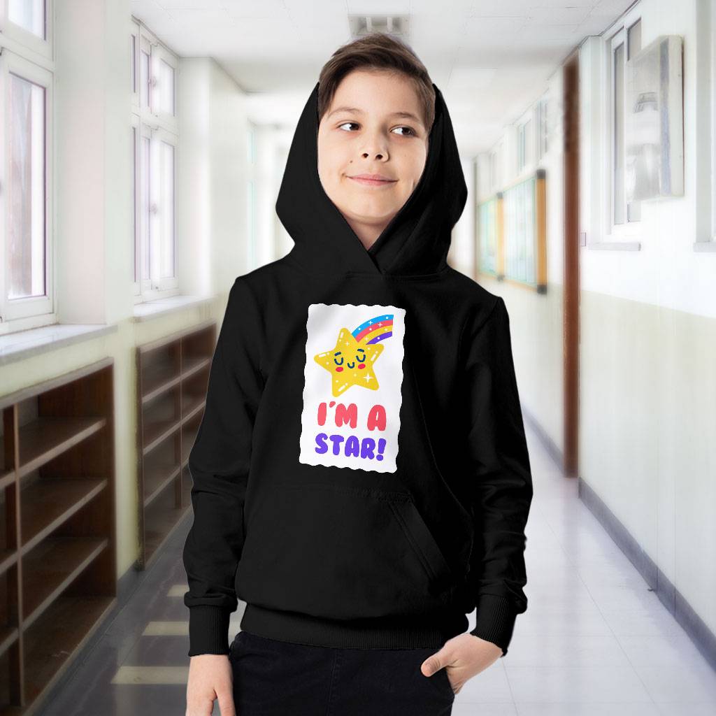 I’m a Star Kids’ Sponge Fleece Hoodie – Cute Kawaii Kids’ Hoodie – Rainbow Hoodie for Kids Kids’ Clothing I'm a Star Kids' Sponge Fleece Hoodie - Cute Kawaii Kids' Hoodie - Rainbow Hoodie for Kids Kids' Clothing Color : Athletic Heather|Black|Military Green