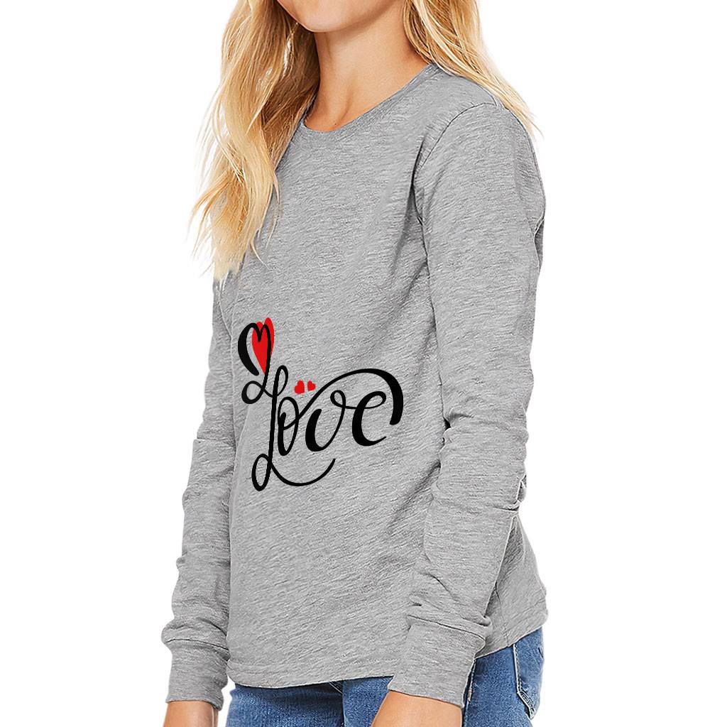Love Kids’ Long Sleeve T-Shirt – Heart Print T-Shirt – Cute Design Long Sleeve Tee Kids’ Clothing Love Kids' Long Sleeve T-Shirt - Heart Print T-Shirt - Cute Design Long Sleeve Tee Kids' Clothing Color : Athletic Heather|Black|Natural|White