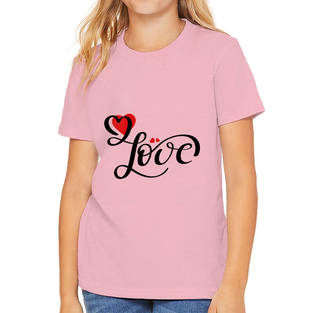 Love Kids’ T-Shirt – Heart Print T-Shirt – Cute Design Tee Shirt for Kids Kids’ Clothing Love Kids' T-Shirt - Heart Print T-Shirt - Cute Design Tee Shirt for Kids Kids' Clothing Color : Black|Natural|Pink|White