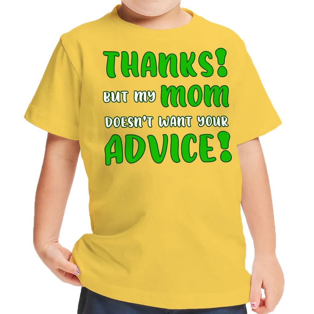 My Mom Doesn’t Want Your Advice Toddler T-Shirt – Funny Kids’ T-Shirt – Printed Tee Shirt for Toddler Toddler Clothing My Mom Doesn't Want Your Advice Toddler T-Shirt - Funny Kids' T-Shirt - Printed Tee Shirt for Toddler Toddler Clothing Color : Black|Pink|White|Yellow