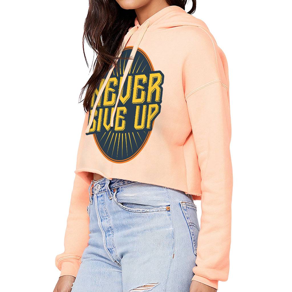 Never Give Up Women’s Cropped Hoodie – Motivational Cropped Hoodie – Cool Hooded Sweatshirt Best Sellers Women’s Hoodies & Sweatshirts Never Give Up Women's Cropped Hoodie - Motivational Cropped Hoodie - Cool Hooded Sweatshirt Best Sellers Women's Hoodies & Sweatshirts Color : Black|Peach|Storm|White