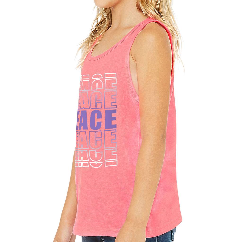 Peace Kids’ Jersey Tank – Trendy Sleeveless T-Shirt – Graphic Kids’ Tank Top Kids’ Clothing Peace Kids' Jersey Tank - Trendy Sleeveless T-Shirt - Graphic Kids' Tank Top Kids' Clothing Color : Athletic Heather|Black|Pink|White
