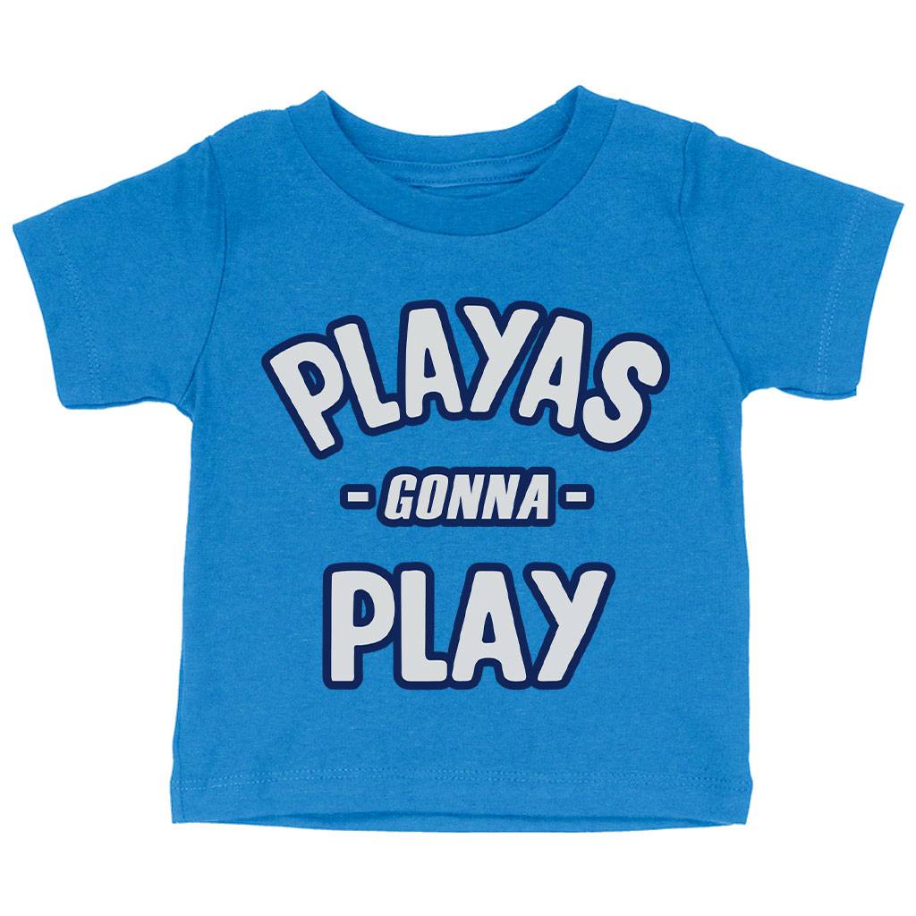 Playas Gonna Play Baby Jersey T-Shirt – Funny Baby T-Shirt – Themed T-Shirt for Babies Baby Clothing Playas Gonna Play Baby Jersey T-Shirt - Funny Baby T-Shirt - Themed T-Shirt for Babies Baby Clothing Color : Athletic Heather|Heather Columbia Blue|White