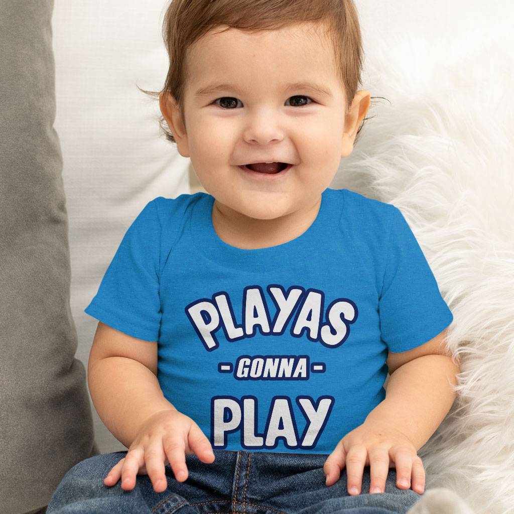 Playas Gonna Play Baby Jersey T-Shirt – Funny Baby T-Shirt – Themed T-Shirt for Babies Baby Clothing Playas Gonna Play Baby Jersey T-Shirt - Funny Baby T-Shirt - Themed T-Shirt for Babies Baby Clothing Color : Athletic Heather|Heather Columbia Blue|White