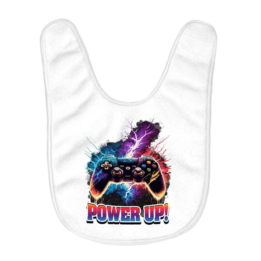 Power Up Baby Bibs – Gamer Baby Feeding Bibs – Gamepad Bibs for Eating Baby Feeding Baby Stuff Power Up Baby Bibs - Gamer Baby Feeding Bibs - Gamepad Bibs for Eating Baby Feeding Baby Stuff