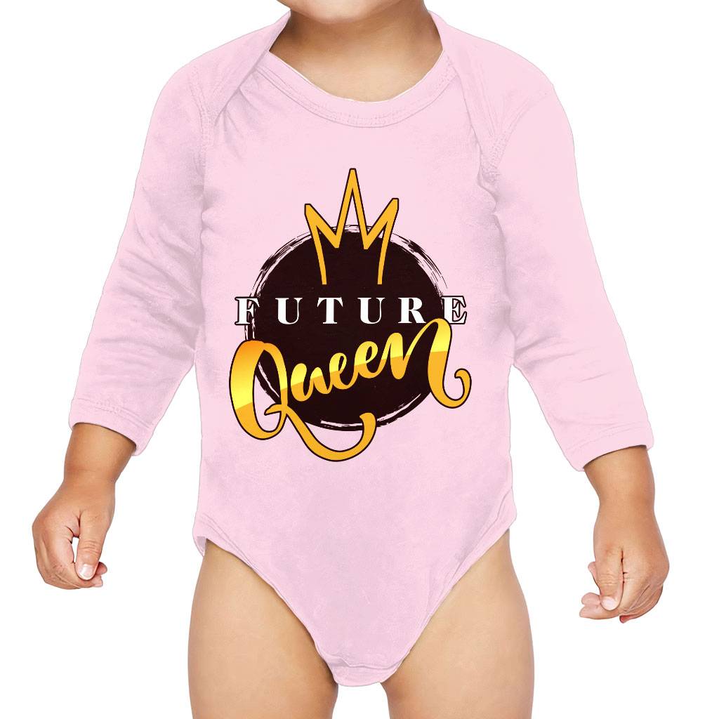 Queen Baby Long Sleeve Onesie – Crown Baby Long Sleeve Bodysuit – Printed Baby One-Piece Baby Clothing Queen Baby Long Sleeve Onesie - Crown Baby Long Sleeve Bodysuit - Printed Baby One-Piece Baby Clothing Color : Mauve|Natural|Pink|White