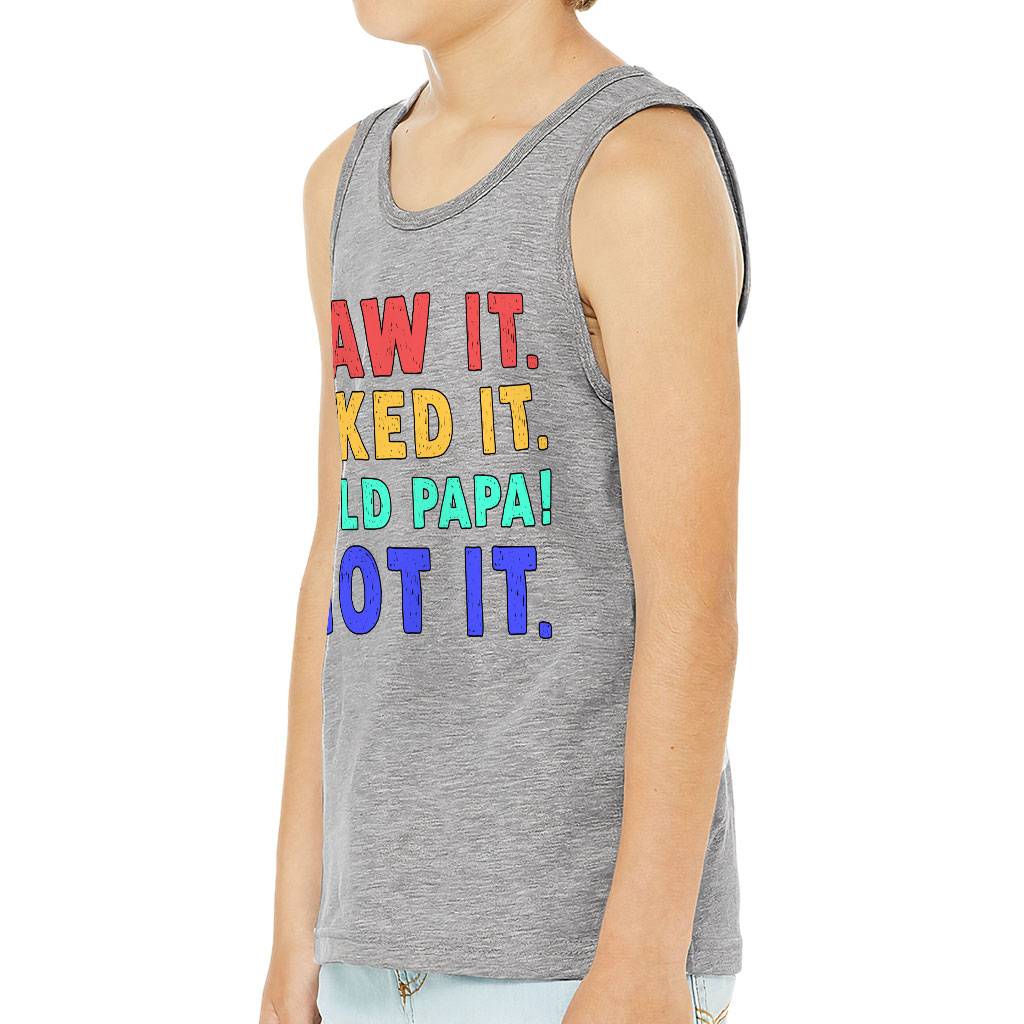 Saw It Liked It Kids’ Jersey Tank – Colorful Sleeveless T-Shirt – Best Design Kids’ Tank Top Tanks Saw It Liked It Kids' Jersey Tank - Colorful Sleeveless T-Shirt - Best Design Kids' Tank Top Tanks Color : Athletic Heather|Black|Dark Gray Heather|White