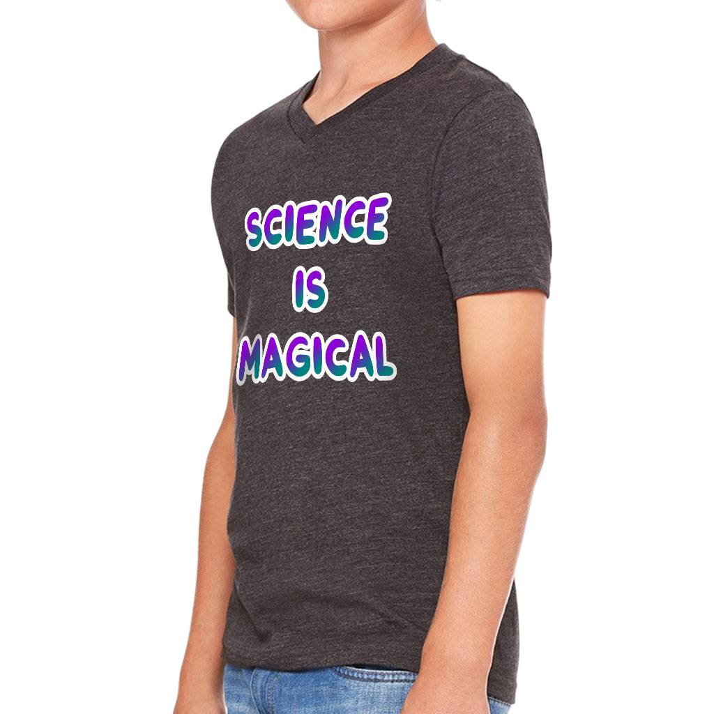 Science Kids’ V-Neck T-Shirt – Cool T-Shirt – Themed V-Neck Tee Kids’ Clothing Science Kids' V-Neck T-Shirt - Cool T-Shirt - Themed V-Neck Tee Kids' Clothing Color : Black|Dark Gray Heather|Navy|White