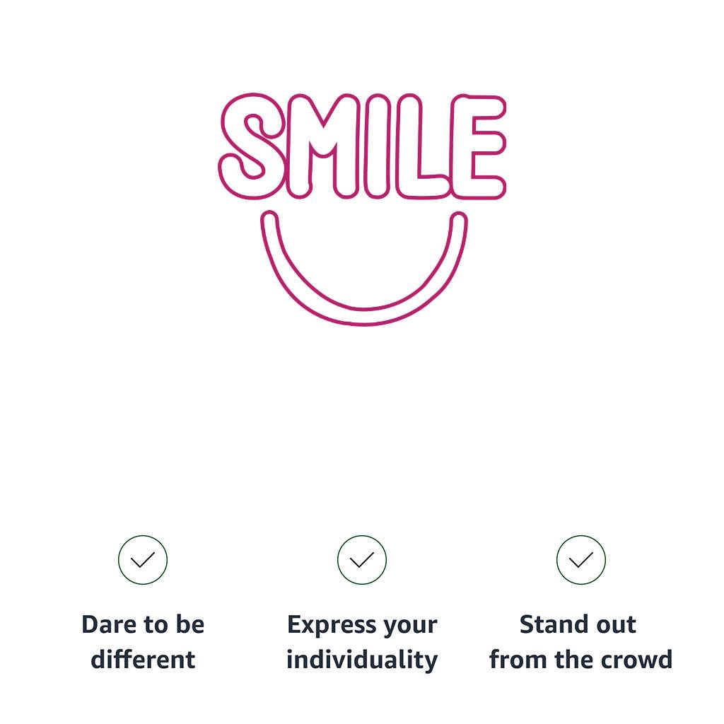 Smile Kids’ T-Shirt – Positive T-Shirt – Cute Design Tee Shirt for Kids Kids’ Clothing Smile Kids' T-Shirt - Positive T-Shirt - Cute Design Tee Shirt for Kids Kids' Clothing Color : Black|Natural|Pink|White