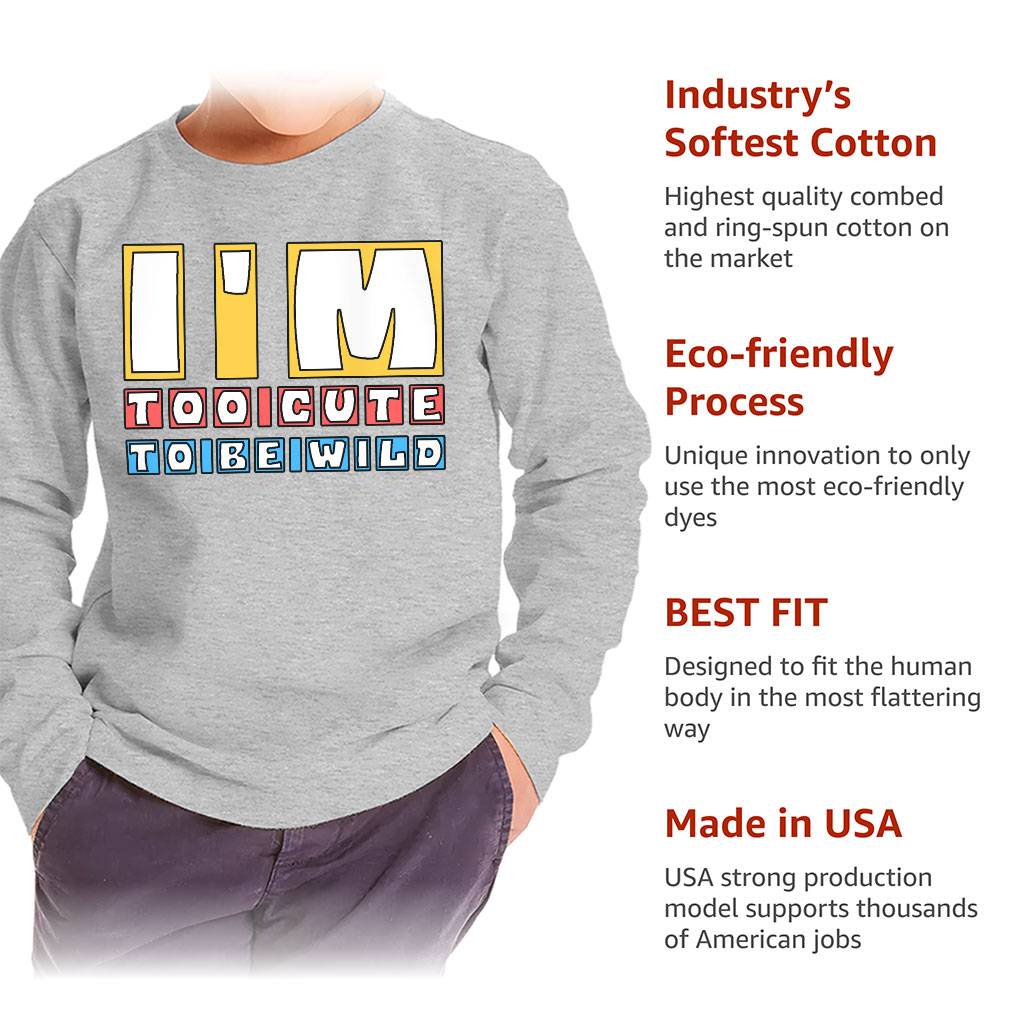 Too Cute Toddler Long Sleeve T-Shirt – Quote Kids’ T-Shirt – Funny Design Long Sleeve Tee T-Shirts Toddler Clothing Too Cute Toddler Long Sleeve T-Shirt - Quote Kids' T-Shirt - Funny Design Long Sleeve Tee T-Shirts Toddler Clothing Color : Athletic Heather|Black|Navy|White