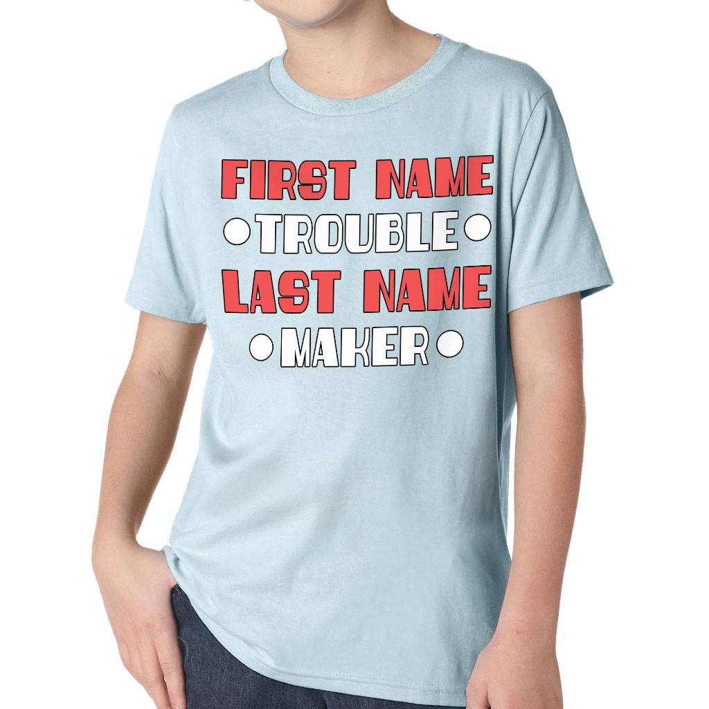Trouble Maker Kids’ Classic Fit T-Shirt – Funny T-Shirt – Cool Classic Fit Tee Kids’ Clothing Trouble Maker Kids' Classic Fit T-Shirt - Funny T-Shirt - Cool Classic Fit Tee Kids' Clothing Color : Heavy Metal|Light Blue|Midnight Navy|White