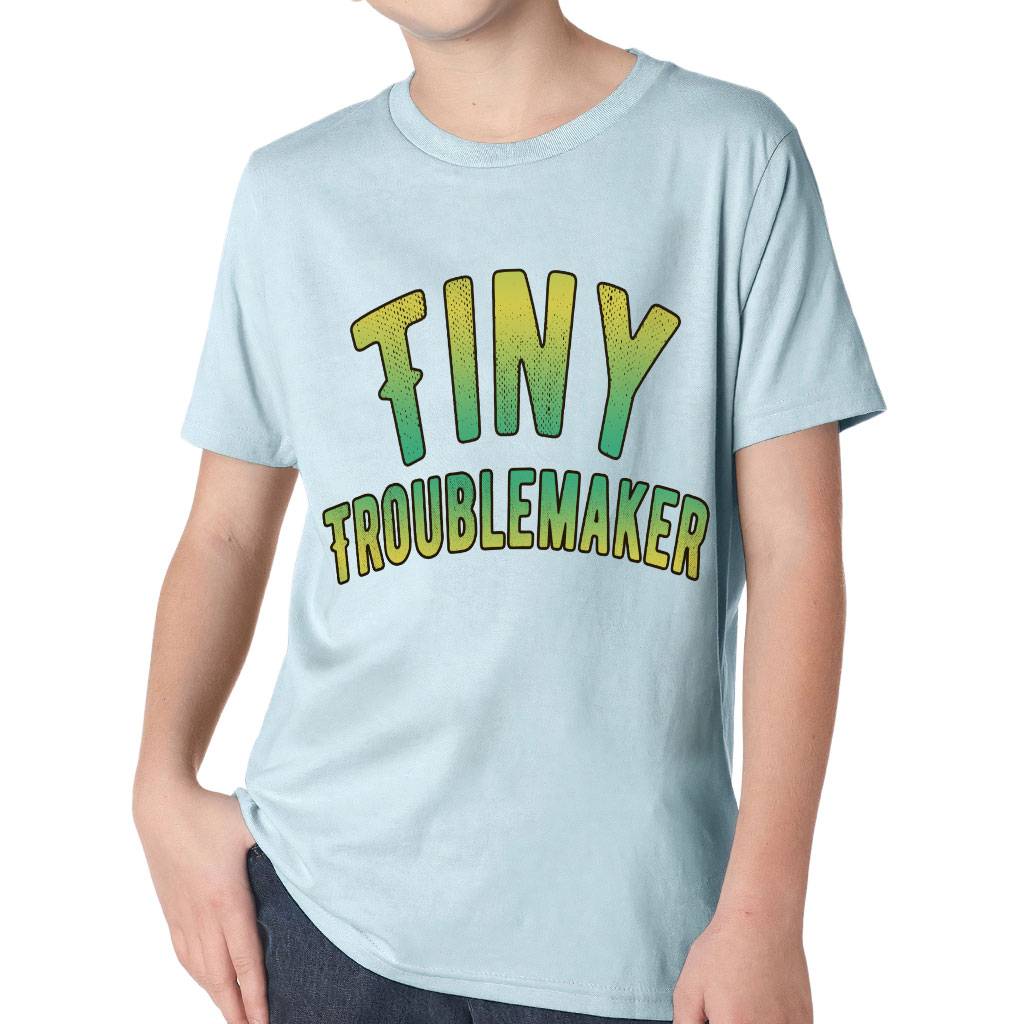 Troublemaker Kids’ Classic Fit T-Shirt – Trendy T-Shirt – Cool Classic Fit Tee Kids’ Clothing Troublemaker Kids' Classic Fit T-Shirt - Trendy T-Shirt - Cool Classic Fit Tee Kids' Clothing Color : Heavy Metal|Light Blue|Midnight Navy|White