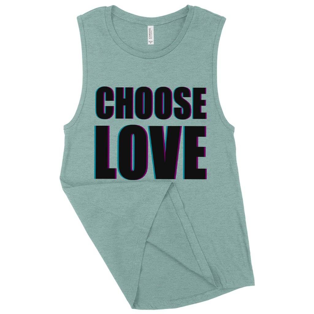 Women’s Muscle Choose Love Tank – Love Graphic Tank Women Women’s Tops & Tees Women's Muscle Choose Love Tank - Love Graphic Tank Women Women's Tops & Tees Color : White|Heather Dusty Blue|Heather Mustard
