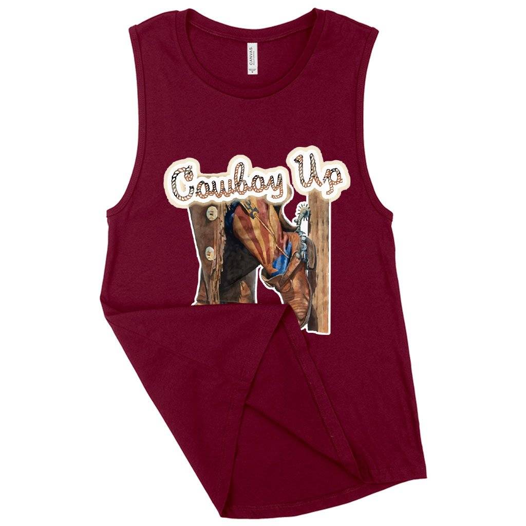 Women’s Muscle Cowboy Up Tank – Vintage Tanks Women Women’s Tops & Tees Women's Muscle Cowboy Up Tank - Vintage Tanks Women Women's Tops & Tees Color : Heather Dusty Blue|Maroon|Black