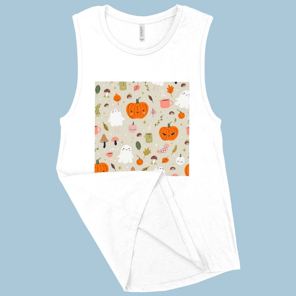 Women’s Muscle Cute Fall Tank – Fall Tank Designs Women Women’s Tops & Tees Women's Muscle Cute Fall Tank - Fall Tank Designs Women Women's Tops & Tees Color : White|Heather Mustard|Black