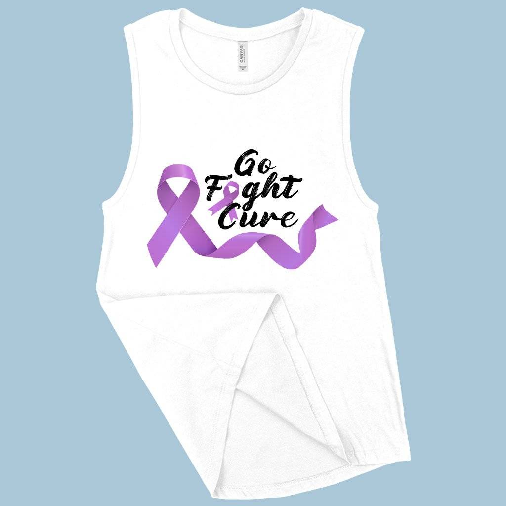 Women’s Muscle Go Fight Cure Tank – Fight Cancer Tanks – Cancer Awareness Tank Women Women’s Tops & Tees Women's Muscle Go Fight Cure Tank - Fight Cancer Tanks - Cancer Awareness Tank Women Women's Tops & Tees Color : White|Maroon|Black