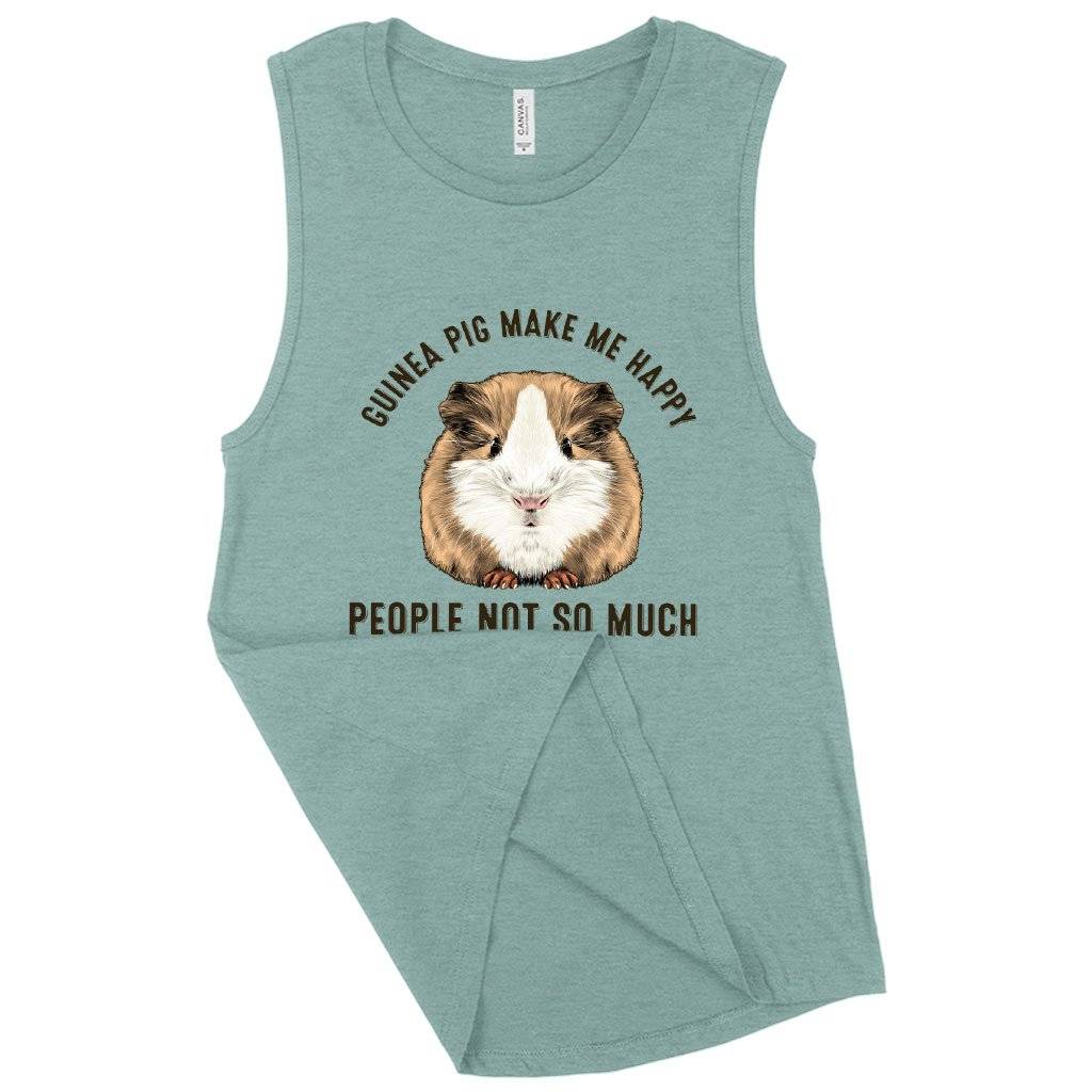 Women’s Muscle Guinea Pig Make me Happy Tank – Guinea Tank – Funny Animal Tank Women Women’s Tops & Tees Women's Muscle Guinea Pig Make me Happy Tank - Guinea Tank - Funny Animal Tank Women Women's Tops & Tees Color : Heather Mustard|Heather Dusty Blue|White