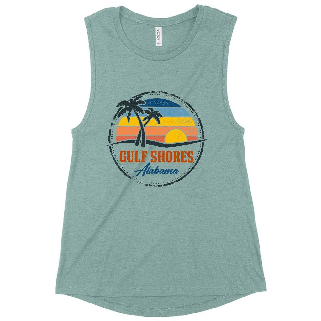 Women’s Muscle Gulf Shores Tank – Alabama Tank Women Women’s Tops & Tees Women's Muscle Gulf Shores Tank - Alabama Tank Women Women's Tops & Tees Color : Heather Mustard|Heather Dusty Blue|Maroon