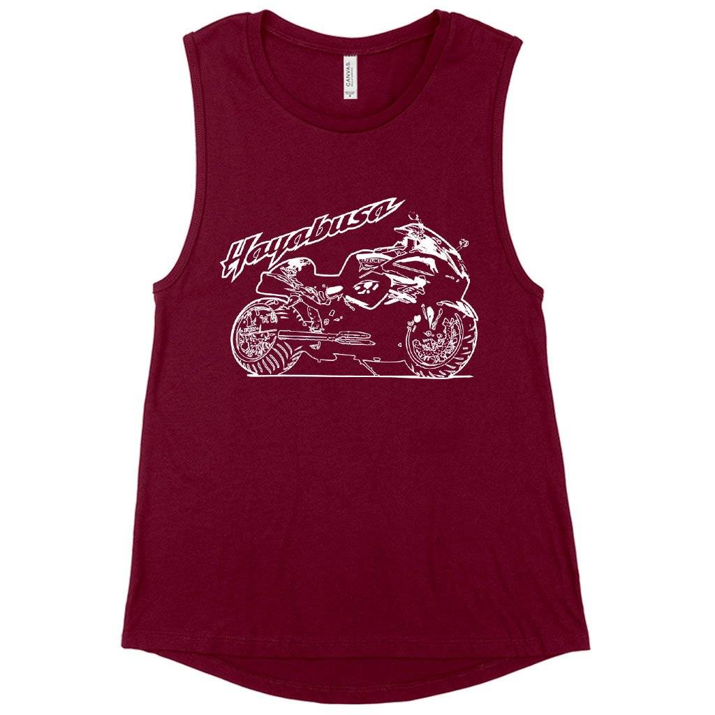 Women’s Muscle Hayabusa Tank – Bike Tank Women Women’s Tops & Tees Women's Muscle Hayabusa Tank - Bike Tank Women Women's Tops & Tees Color : Maroon|Heather Dusty Blue|White