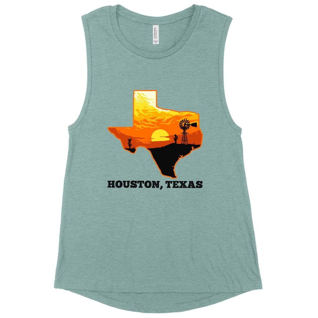 Women’s Muscle Houston Texas Tank – Cool Houston Tanks Women Women’s Tops & Tees Women's Muscle Houston Texas Tank - Cool Houston Tanks Women Women's Tops & Tees Color : Heather Dusty Blue|Heather Mustard|Maroon