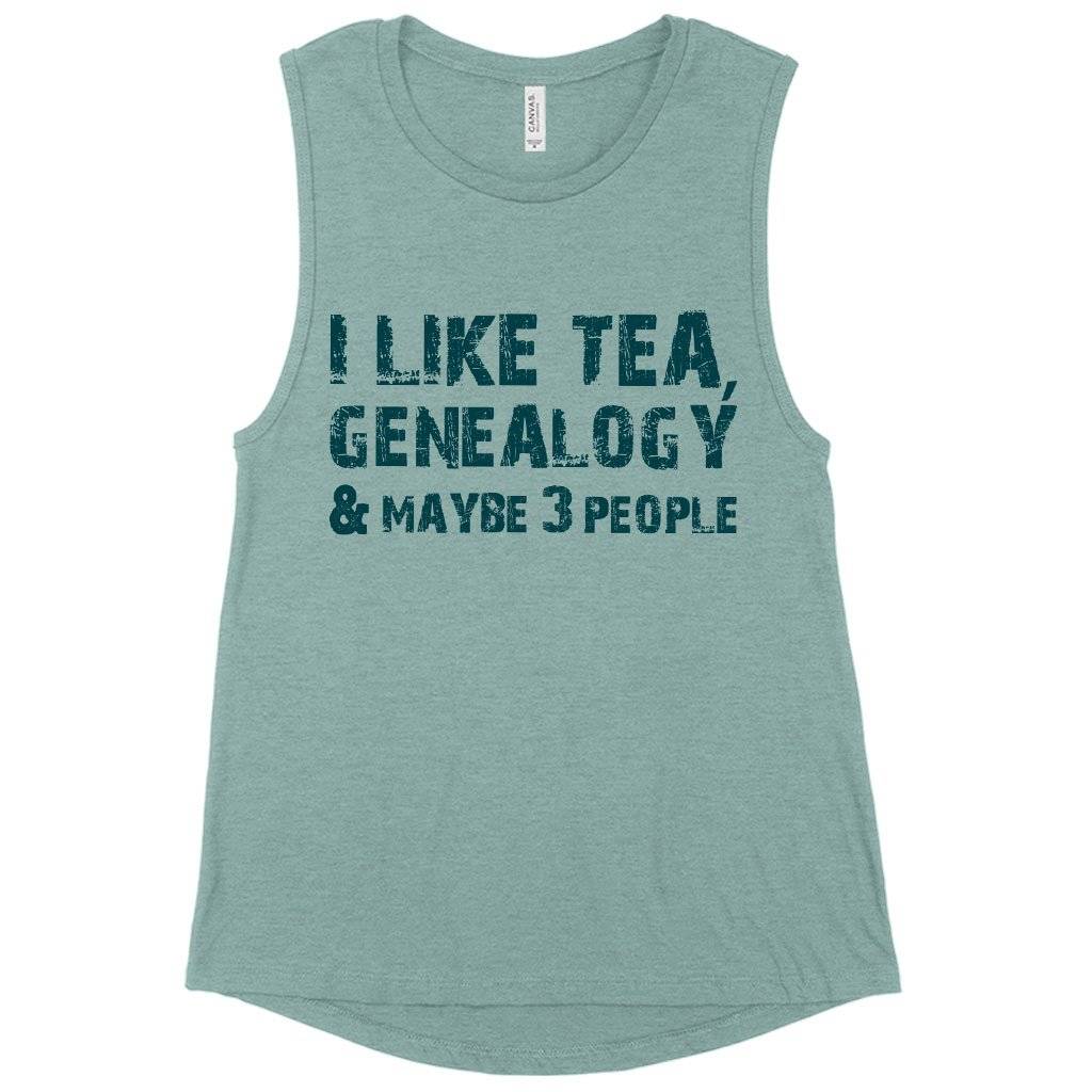 Women’s Muscle I Like Tea Tank – Genealogy Tanks – Genealogy Apparel Women Women’s Tops & Tees Women's Muscle I Like Tea Tank - Genealogy Tanks - Genealogy Apparel Women Women's Tops & Tees Color : Heather Dusty Blue|White|Heather Mustard