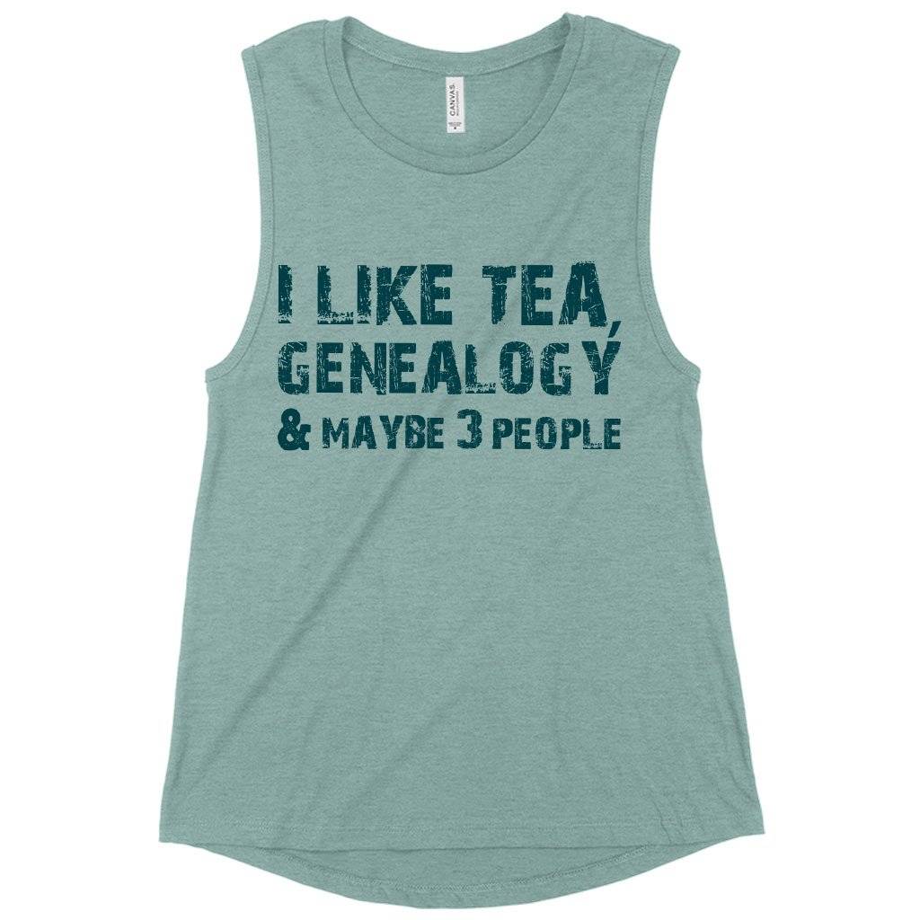 Women’s Muscle I Like Tea Tank – Genealogy Tanks – Genealogy Apparel Women Women’s Tops & Tees Women's Muscle I Like Tea Tank - Genealogy Tanks - Genealogy Apparel Women Women's Tops & Tees Color : Heather Dusty Blue|White|Heather Mustard