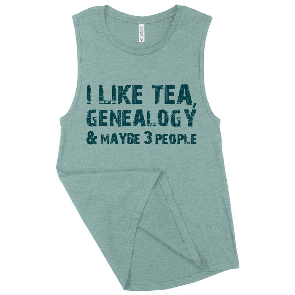 Women’s Muscle I Like Tea Tank – Genealogy Tanks – Genealogy Apparel Women Women’s Tops & Tees Women's Muscle I Like Tea Tank - Genealogy Tanks - Genealogy Apparel Women Women's Tops & Tees Color : Heather Dusty Blue|White|Heather Mustard