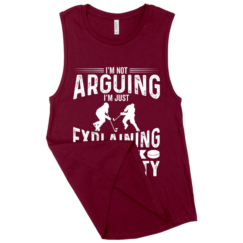 Women’s Muscle I’m Not Arguing Tank – Funny Hockey Tanks Women Women’s Tops & Tees Women's Muscle I’m Not Arguing Tank - Funny Hockey Tanks Women Women's Tops & Tees Color : Maroon|White|Black