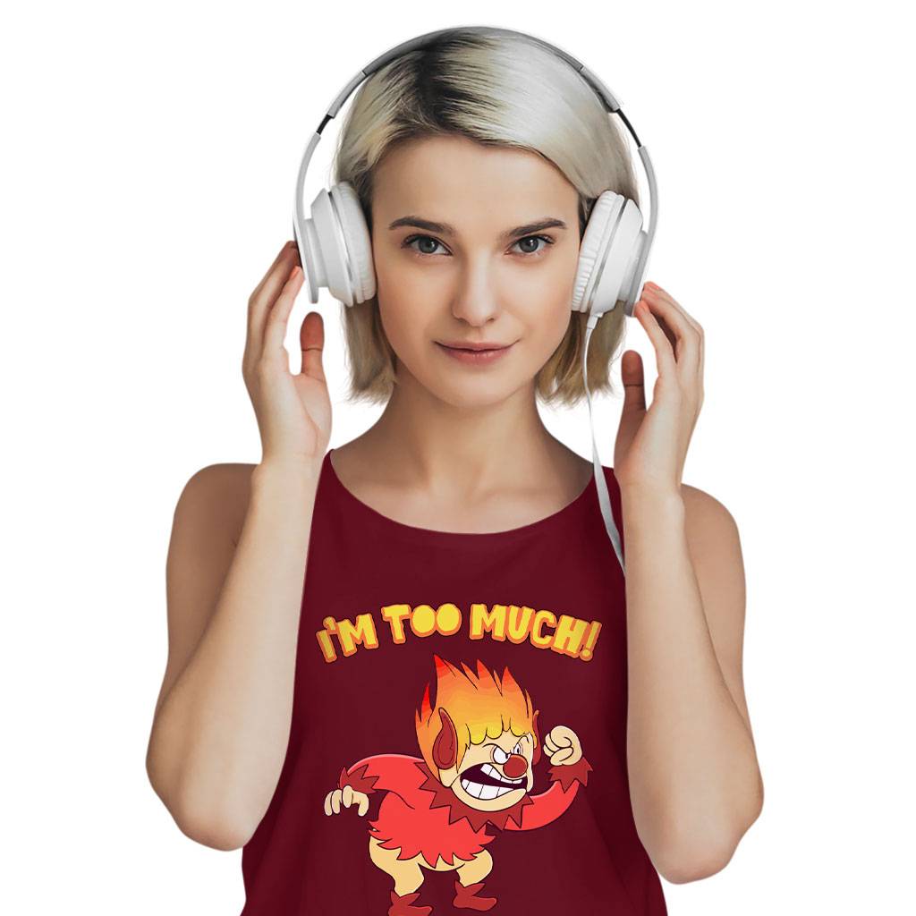 Women’s Muscle I’m Too Much Tank – Heat Miser Tank – Angry Tank Women Women’s Tops & Tees Women's Muscle I’m Too Much Tank - Heat Miser Tank - Angry Tank Women Women's Tops & Tees Color : Black|Maroon|White