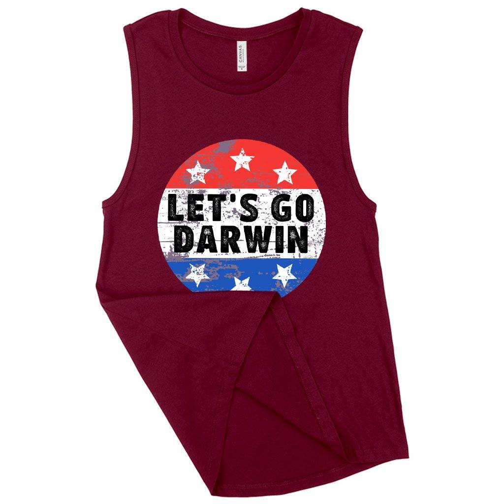 Women’s Muscle Let’s Go Darwin Tank – Charles Darwin Funny Tank Women Women’s Tops & Tees Women's Muscle Let's Go Darwin Tank - Charles Darwin Funny Tank Women Women's Tops & Tees Color : Maroon|Black|White