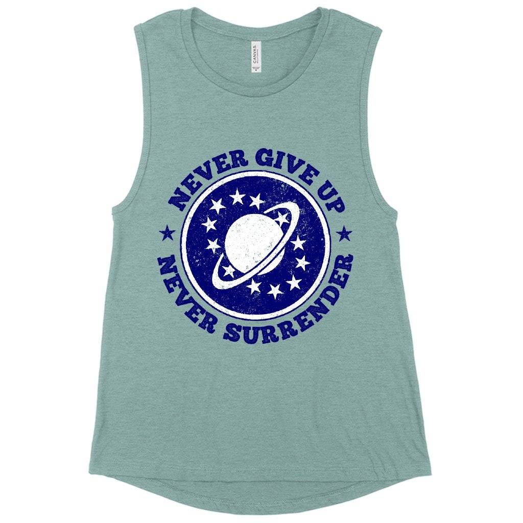 Women’s Muscle Never Give Up Tank – Galaxy Quest Tank – Galaxy Quest Apparel Women Women’s Tops & Tees Women's Muscle Never Give Up Tank - Galaxy Quest Tank - Galaxy Quest Apparel Women Women's Tops & Tees Color : Heather Mustard|Heather Dusty Blue|White