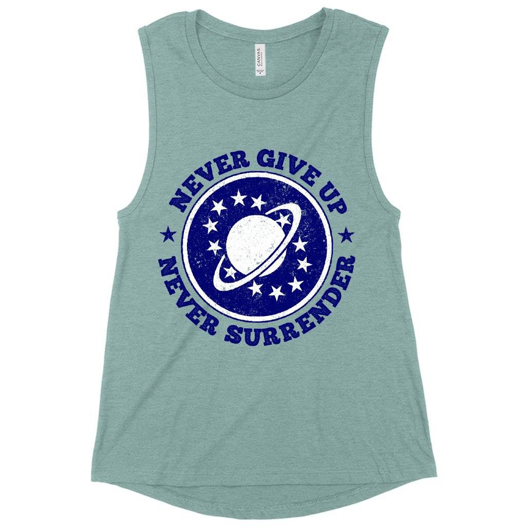 Women’s Muscle Never Give Up Tank – Galaxy Quest Tank – Galaxy Quest Apparel Women Women’s Tops & Tees Women's Muscle Never Give Up Tank - Galaxy Quest Tank - Galaxy Quest Apparel Women Women's Tops & Tees Color : Heather Mustard|Heather Dusty Blue|White