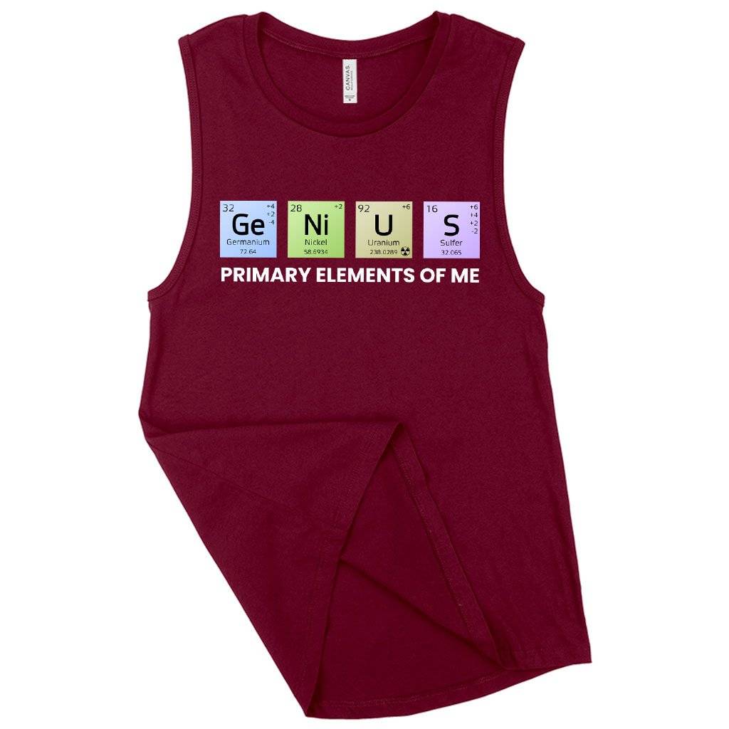 Women’s Muscle Primary Elements of Me Tank – Genius Tank – Chemical Elements Tank Women Women’s Tops & Tees Women's Muscle Primary Elements of Me Tank - Genius Tank - Chemical Elements Tank Women Women's Tops & Tees Color : White|Maroon|Black