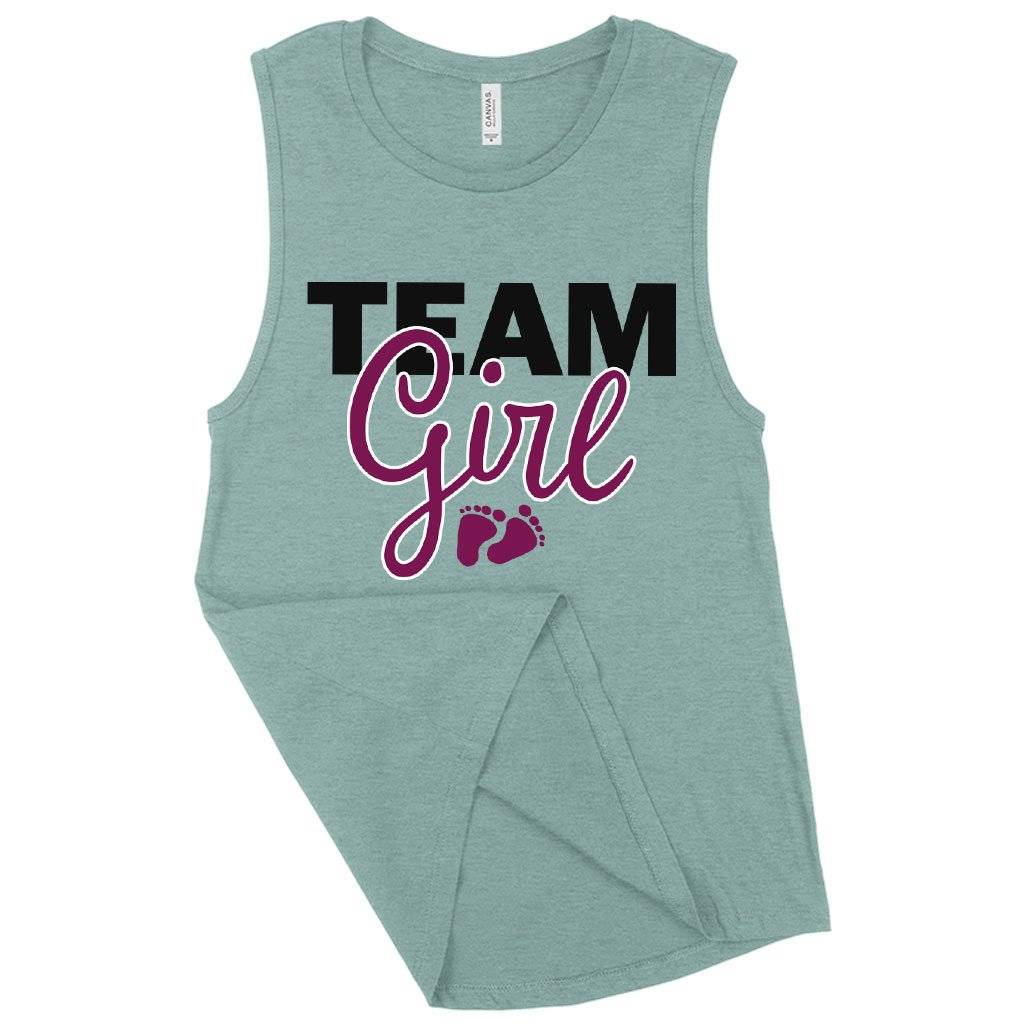 Women’s Muscle Team Girl Tank – Girl Baby Shower Tank Ideas Women Women’s Tops & Tees Women's Muscle Team Girl Tank - Girl Baby Shower Tank Ideas Women Women's Tops & Tees Color : White|Heather Dusty Blue|Maroon