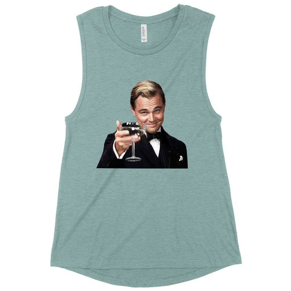 Women’s Muscle The Great Gatsby Tank – Leonardo DiCaprio Tank Women Women’s Tops & Tees Women's Muscle The Great Gatsby Tank - Leonardo DiCaprio Tank Women Women's Tops & Tees Color : Heather Mustard|Heather Dusty Blue|White