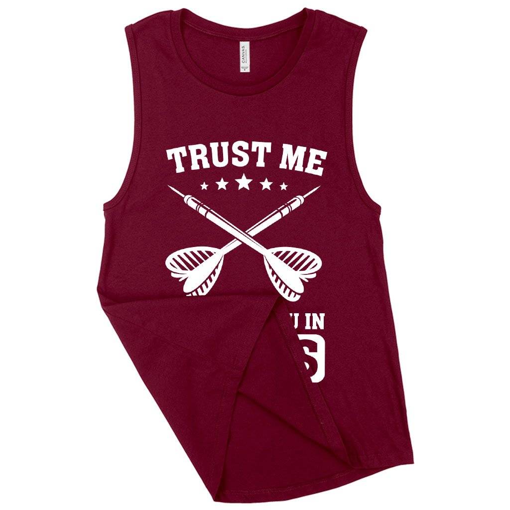 Women’s Muscle Trust Me Tank – Darts Tanks Women Women’s Tops & Tees Women's Muscle Trust Me Tank - Darts Tanks Women Women's Tops & Tees Color : White|Heather Dusty Blue|Maroon