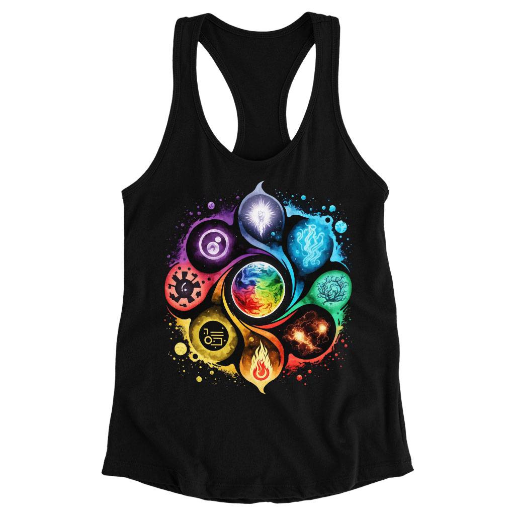 Yoga Chakra Racerback Tank – Mandala Tank – Colorful Workout Tank Women Women’s Tops & Tees Yoga Chakra Racerback Tank - Mandala Tank - Colorful Workout Tank Women Women's Tops & Tees Color : Black|Gray|White